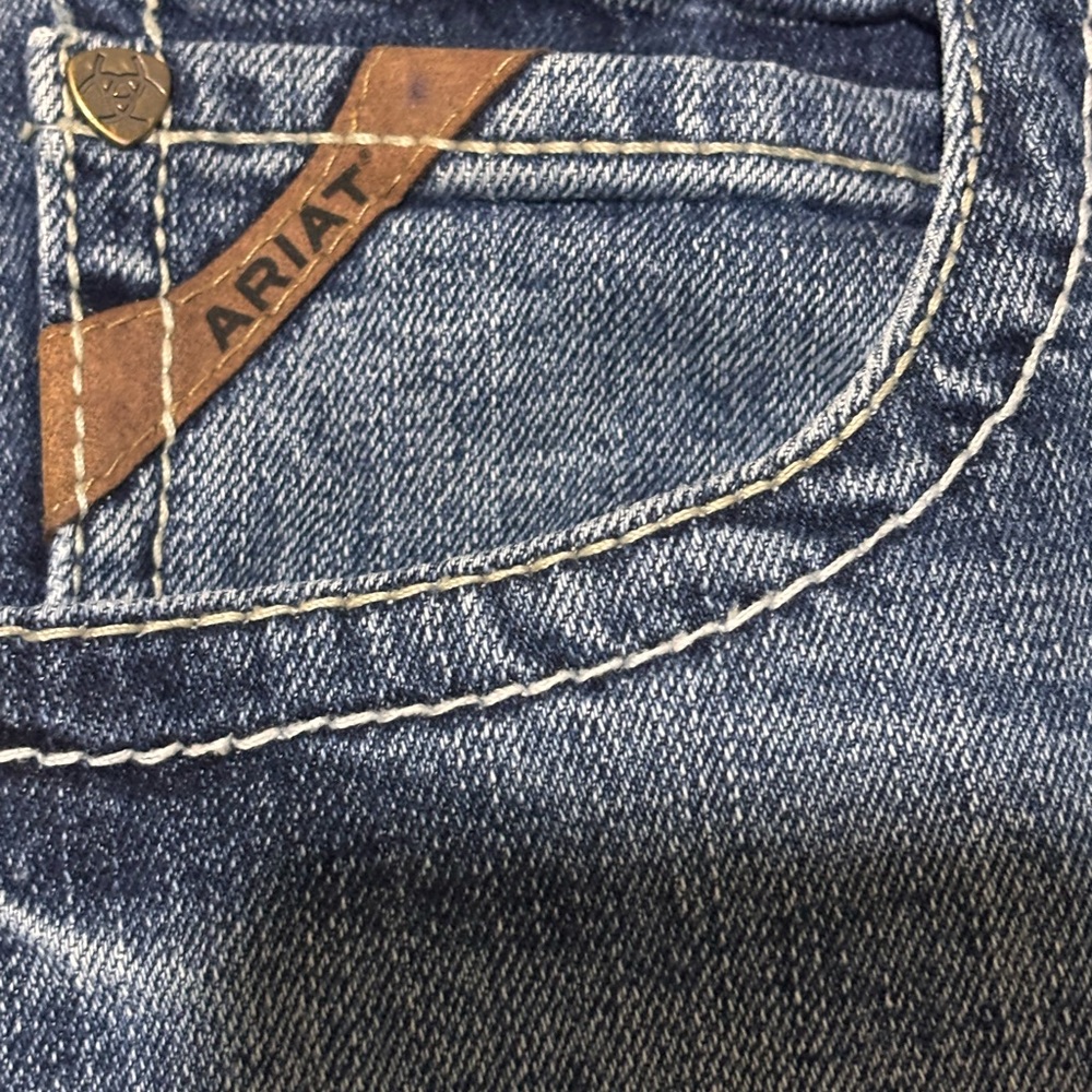 Ariat M5 Men's Classic Blue Straight Fit Straight Leg Work Jeans size 29/30 - Picture 10 of 15
